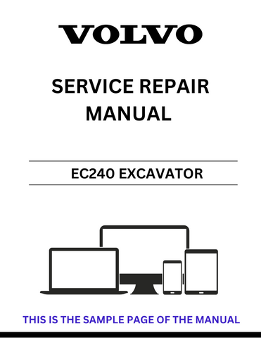 Unlock the full potential of your Volvo EC240 Excavator with our comprehensive Service Repair Manual in PDF format. This essential guide provides detailed instructions, diagrams, and troubleshooting tips to ensure your machine operates at peak performance.