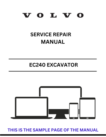 Discover the comprehensive service repair manual for the VOLVO EC240 LC Excavator. Download the PDF file for expert guidance and maintenance tips.