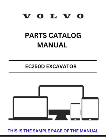 Discover the comprehensive VOLVO EC250D Excavator Parts Catalog Manual, specifically designed for serial numbers 210001-210459. This PDF file is an essential resource for anyone looking to maintain or repair their excavator, providing detailed diagrams and part numbers to ensure you find exactly what you need.