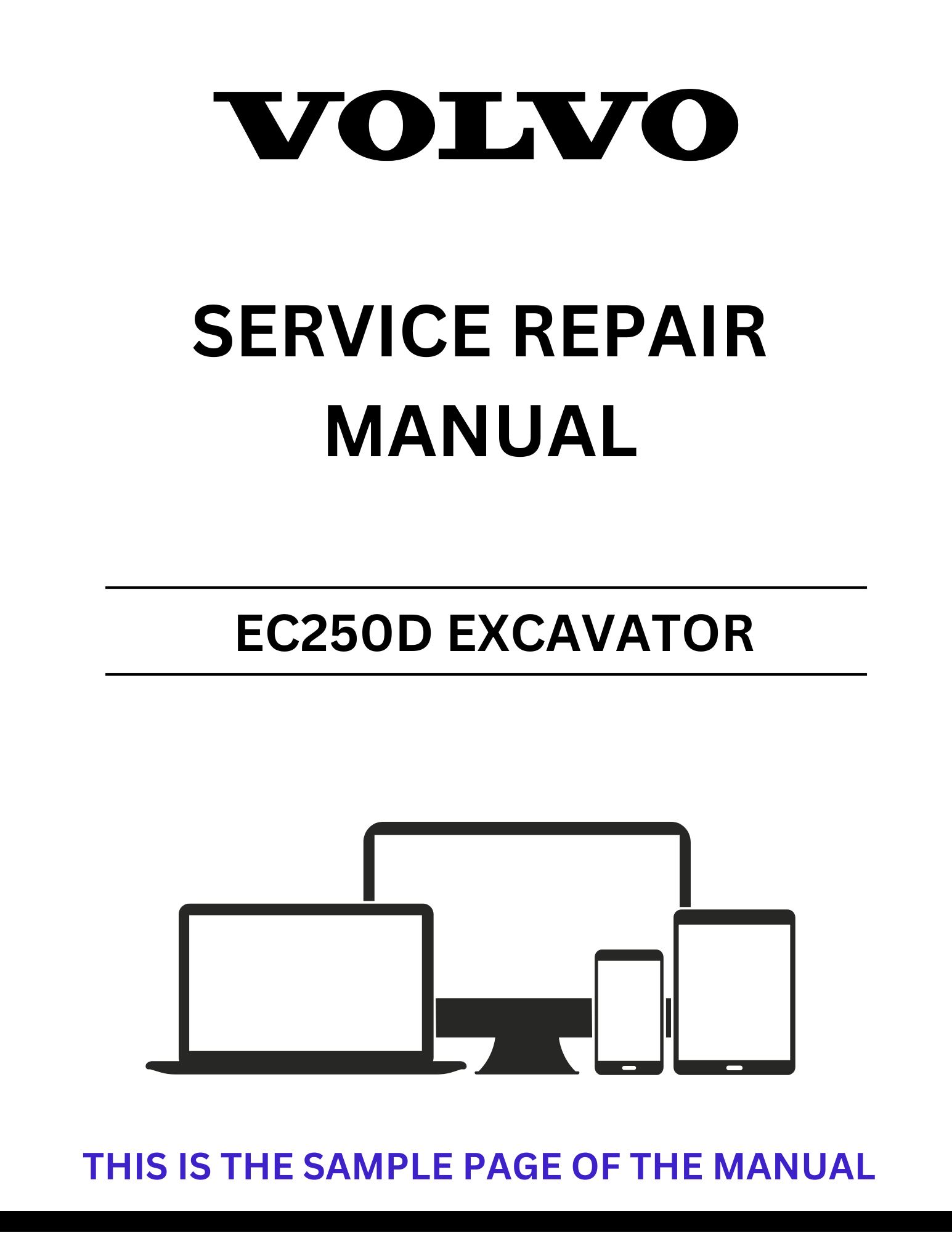 Unlock the full potential of your Volvo EC250D Excavator with our comprehensive Service Repair Manual in PDF format. This essential guide provides detailed instructions and diagrams, ensuring you have all the information needed for effective maintenance and repairs.