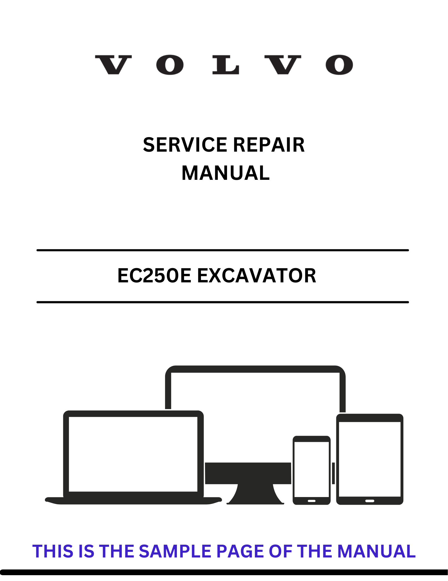 Discover the comprehensive service repair manual for the VOLVO EC250E LRC4 PID.1 Excavator. Download the PDF for expert guidance and maintenance tips.