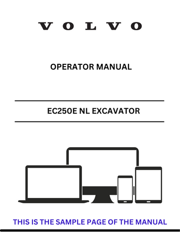  Discover the comprehensive operator manual for the VOLVO EC250E NL Excavator. Download the PDF for essential guidelines and operational insights.