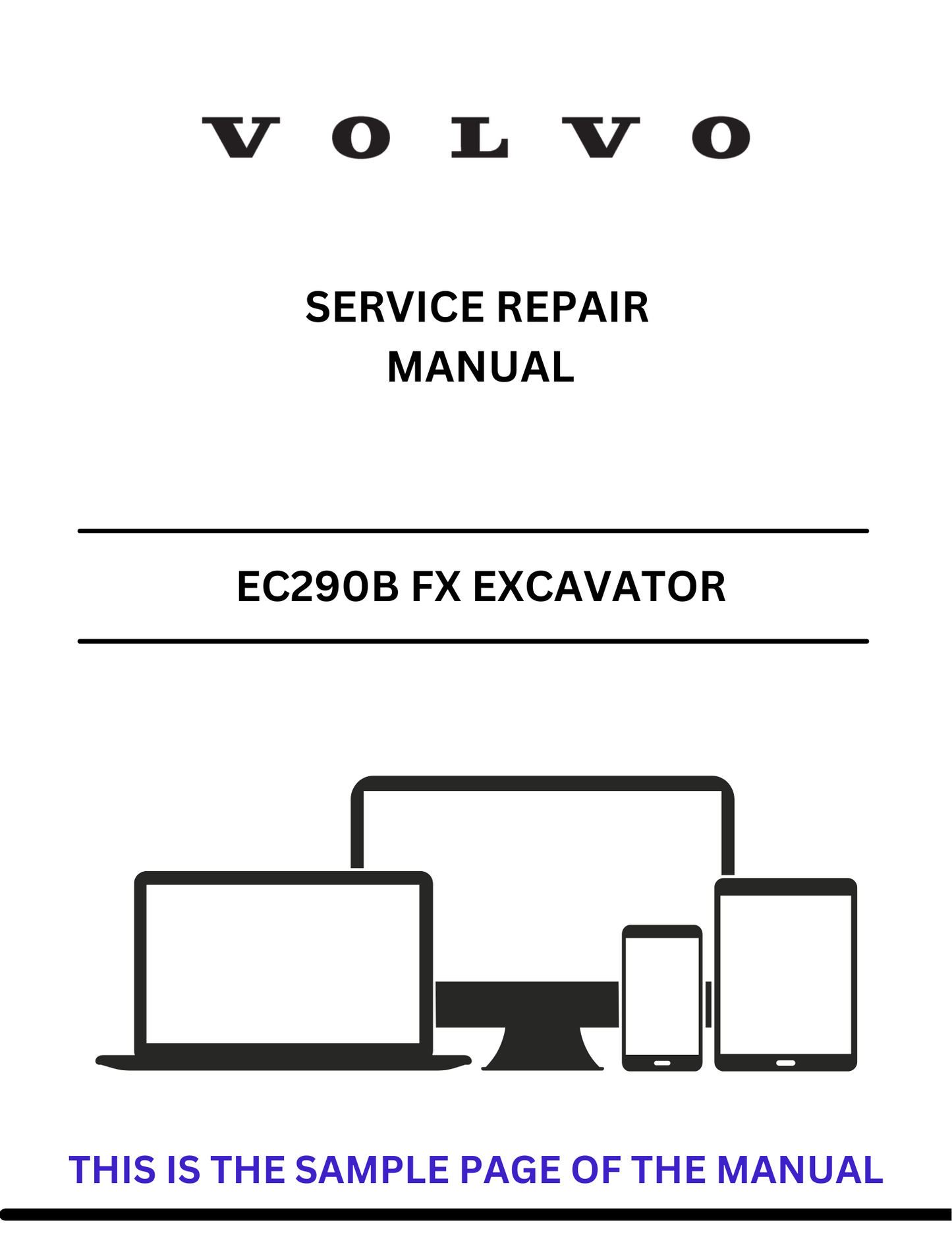 Discover the comprehensive service repair manual for the VOLVO EC290B FX Excavator. Download the PDF for expert guidance and maintenance tips.
