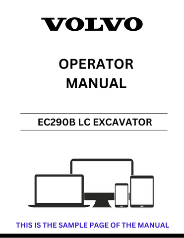 Enhance your operational efficiency with the VOLVO EC290B LC Excavator Operator Manual, now available in a convenient PDF format. This comprehensive guide is designed to provide you with all the essential information needed to operate and maintain your excavator effectively.