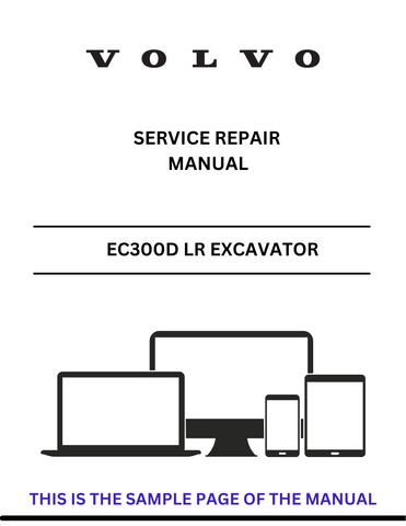 Discover the comprehensive service repair manual for the VOLVO EC300D LR Excavator. Download the PDF file for expert guidance and maintenance tips.