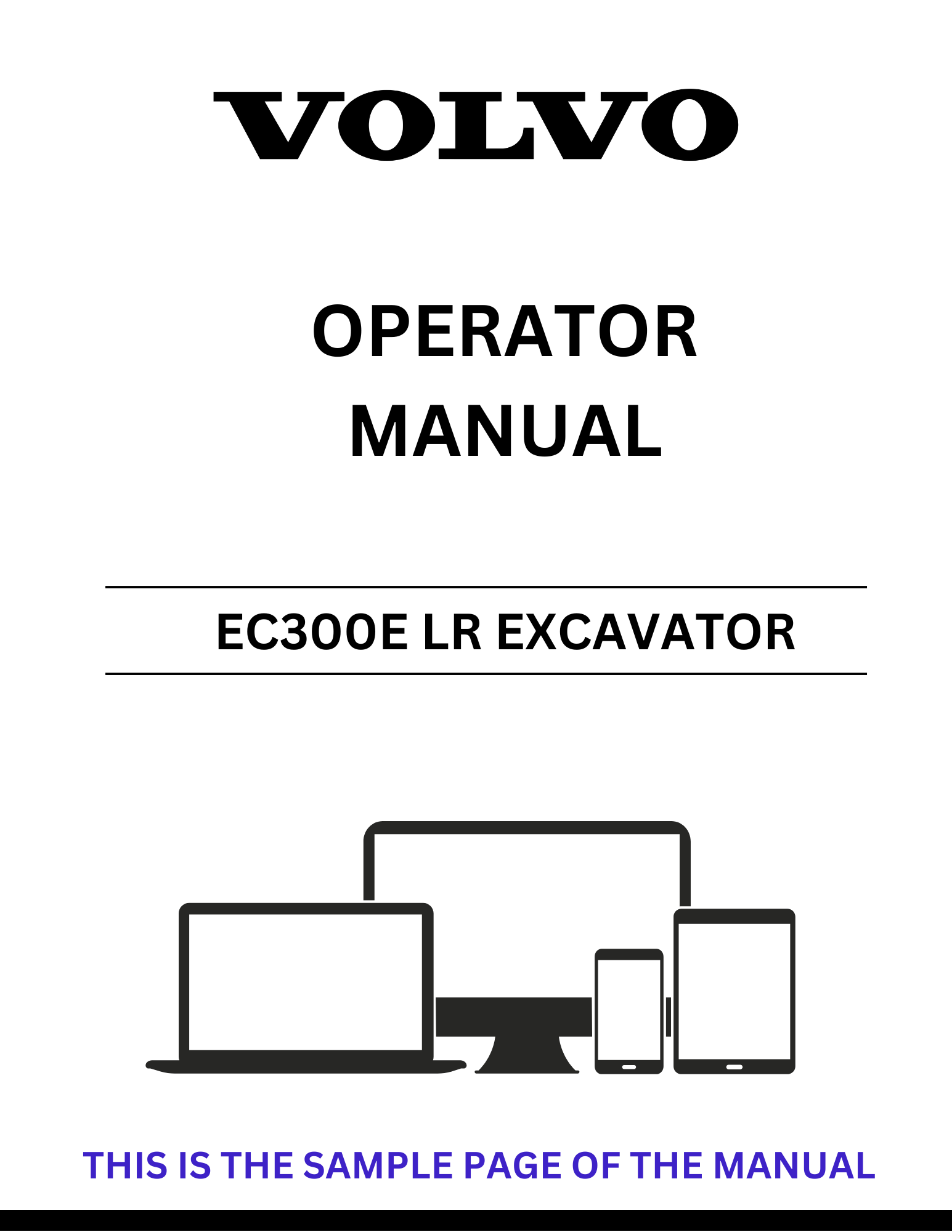 Enhance your operational efficiency with the VOLVO EC300E LR Excavator Operator Manual, available in a convenient PDF format. This comprehensive guide provides essential information for both novice and experienced operators, ensuring you can maximize the performance of your excavator.