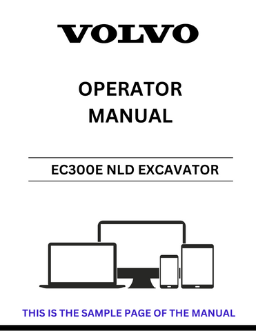 Unlock the full potential of your Volvo EC300E NLD Excavator with our comprehensive Operator Manual in PDF format. This essential guide provides detailed instructions and insights to ensure optimal performance and safety while operating your machine.