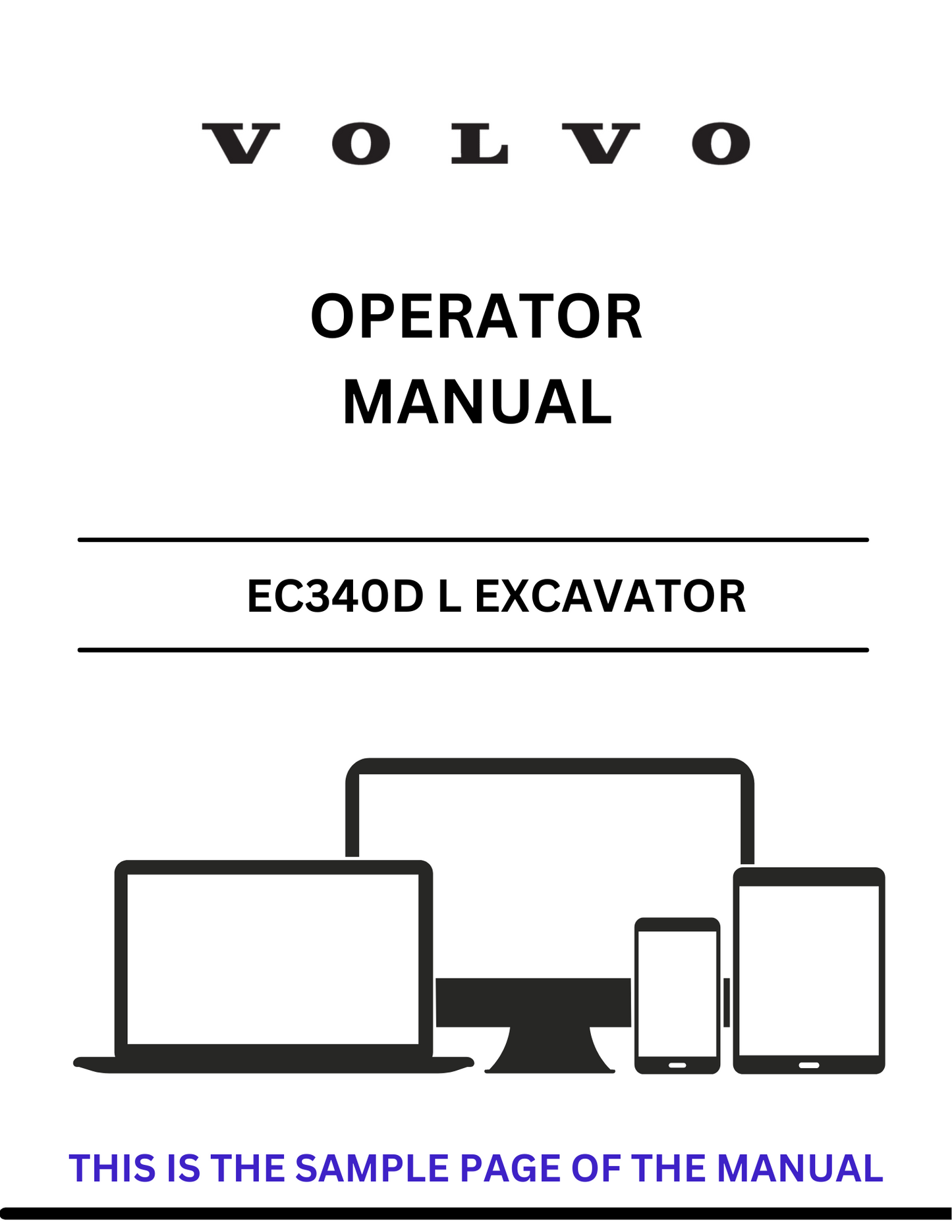Enhance your operational efficiency with the VOLVO EC340D L Excavator Operator Manual, now available in a convenient PDF format. This comprehensive guide is designed to provide you with all the essential information needed to operate your excavator safely and effectively.