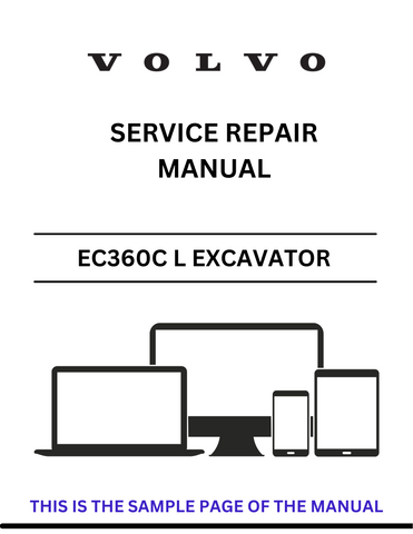  Access the VOLVO EC360C L Excavator service repair manual in PDF format. Ensure optimal performance with expert maintenance and repair instructions.