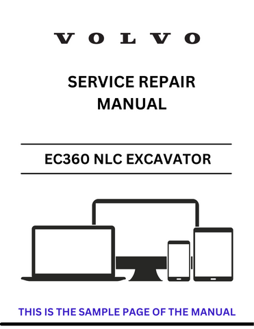 Discover the comprehensive service repair manual for the VOLVO EC360 NLC Excavator. Download the PDF file for expert guidance and maintenance tips.