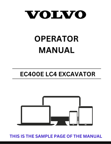 Enhance your operational efficiency with the VOLVO EC400E LC4 Excavator Operator Manual, now available in a convenient PDF format. This comprehensive guide provides essential information for both novice and experienced operators, ensuring you maximize the performance of your excavator.