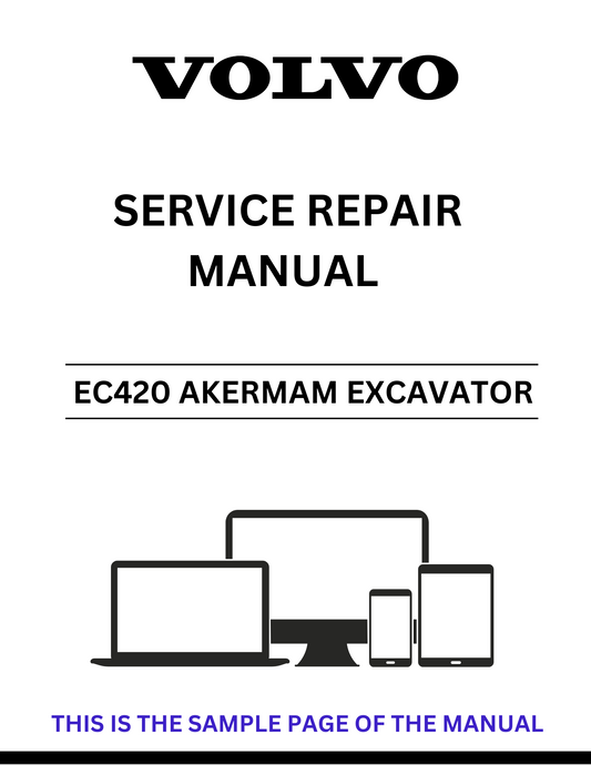 Unlock the full potential of your Volvo EC420 Akerman Excavator with our comprehensive Service Repair Manual in PDF format. This essential guide provides detailed instructions and diagrams, ensuring you have all the information needed for effective maintenance and repairs.