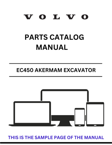 Discover the comprehensive VOLVO EC450 Akerman Excavator Parts Catalog Manual, specifically designed for serial numbers 1601-1781. This PDF file is an essential resource for anyone looking to maintain or repair their excavator with precision and confidence.