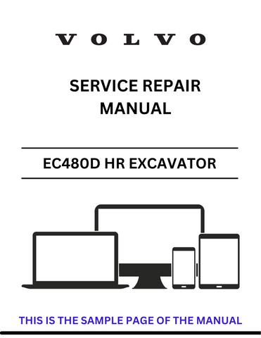  Access the VOLVO EC480D HR Excavator service repair manual in PDF format. Ensure optimal performance with detailed instructions and maintenance guidelines.
