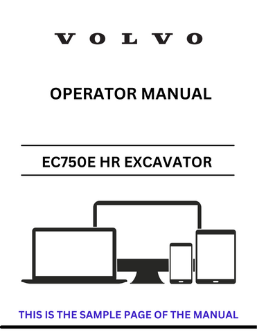 Discover the comprehensive operator manual for the VOLVO EC750E HR Excavator. Download the PDF for essential guidelines and operational insights.