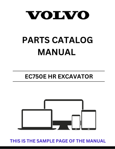 Discover the comprehensive VOLVO EC750E HR Excavator Parts Catalog Manual, designed specifically for the EC750E model. This PDF file serves as an essential resource for anyone looking to maintain or repair their excavator, providing detailed diagrams and part numbers for easy identification.