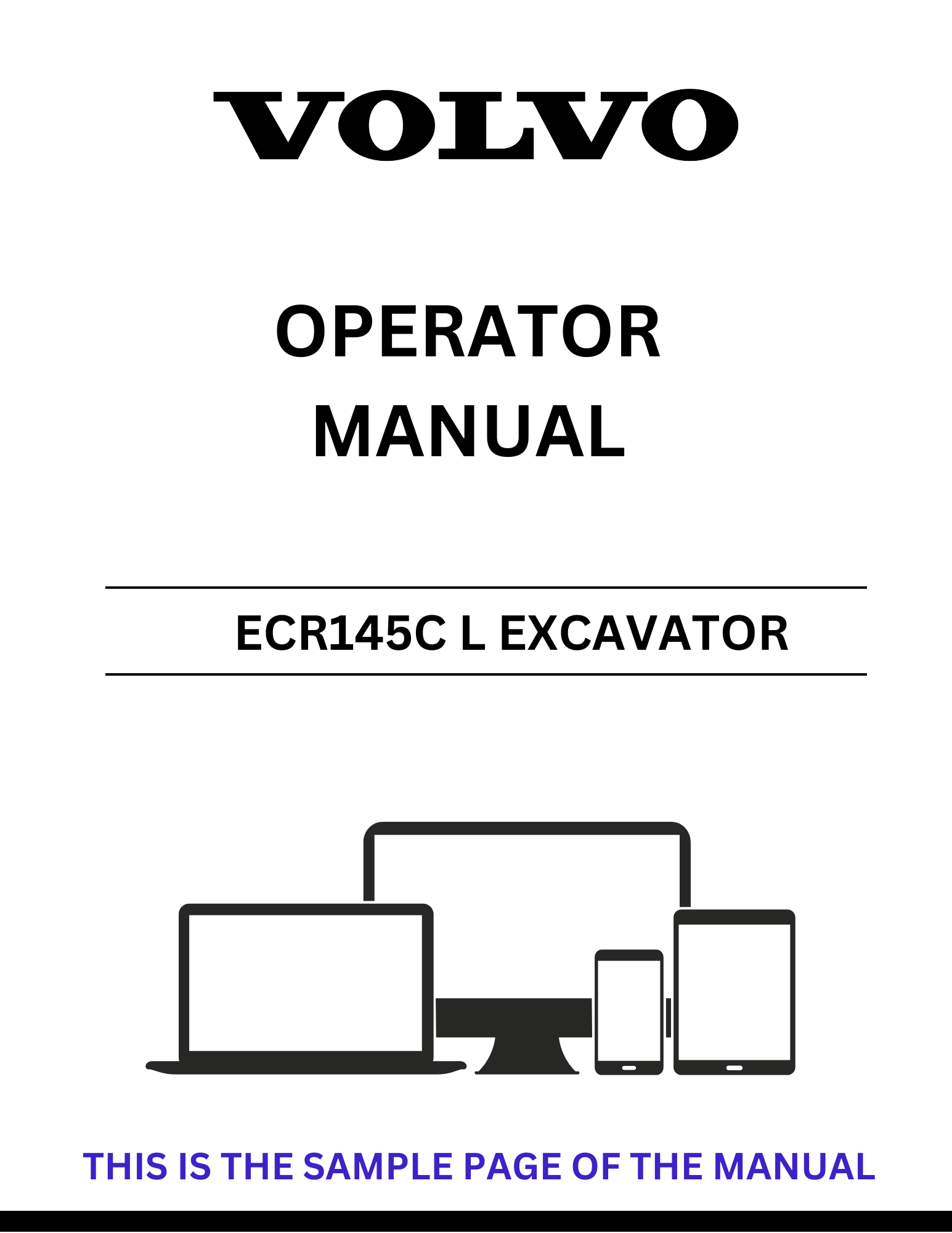  Enhance your operational efficiency with the VOLVO ECR145C L Excavator Operator Manual, now available in a convenient PDF format. This comprehensive guide is designed to provide you with all the essential information needed to operate your excavator safely and effectively.