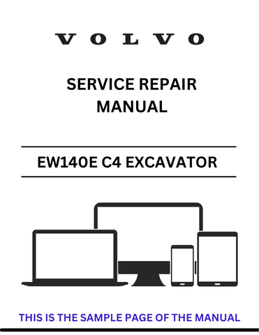  Access the VOLVO EW140E C4 tracked paver service repair manual in PDF format. Ensure optimal performance with detailed instructions and maintenance advice.