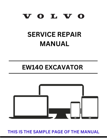 Discover the comprehensive service repair manual for the Volvo EW140 Excavator. Download the PDF file for expert guidance and maintenance tips.