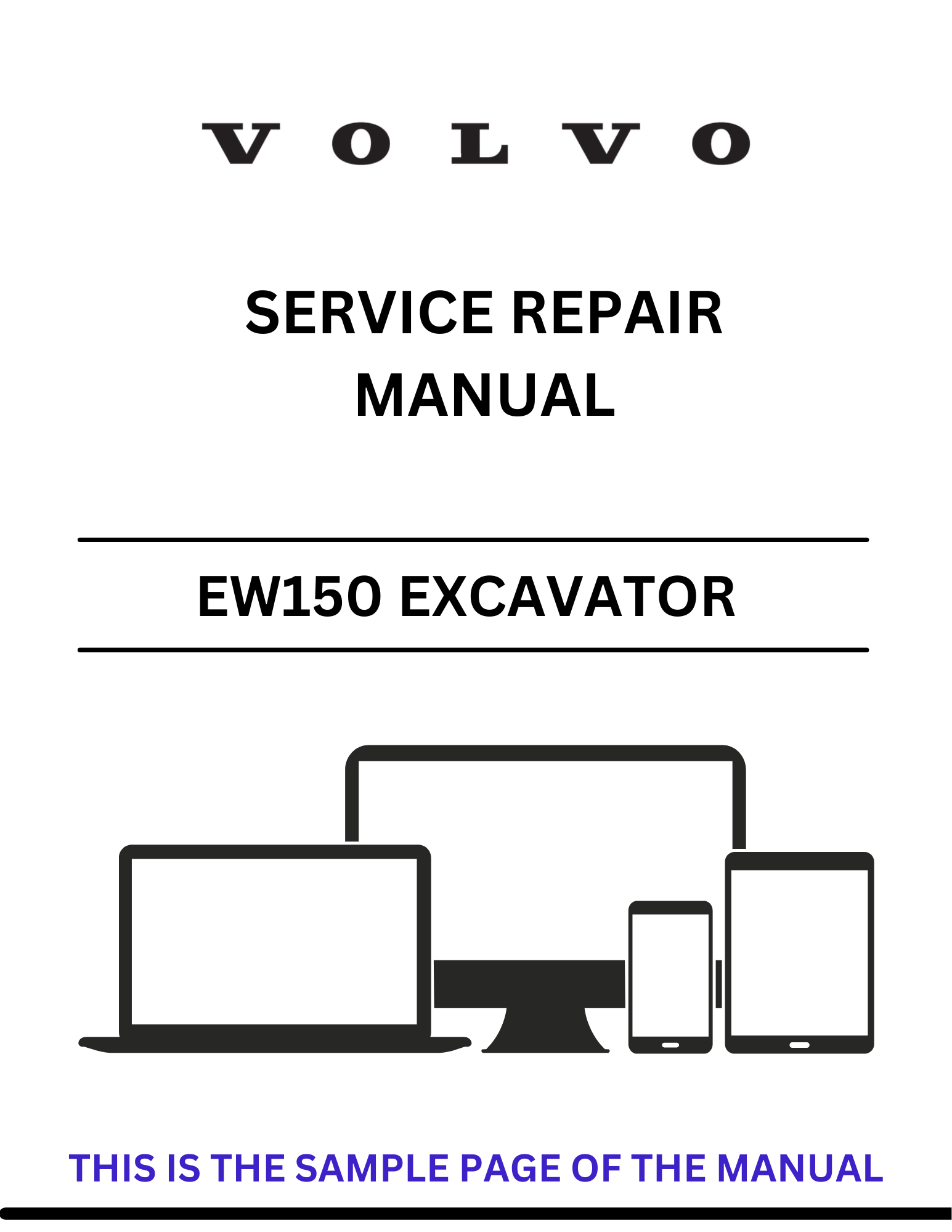 Discover the comprehensive service repair manual for the VOLVO EW150 Akerman Excavator. Download the PDF file for expert guidance and maintenance tips.