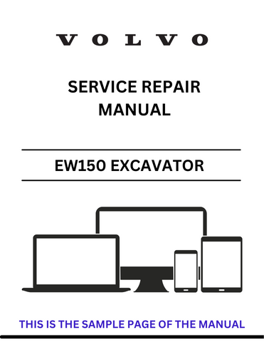 Discover the comprehensive service repair manual for the VOLVO EW150 Akerman Excavator. Download the PDF file for expert guidance and maintenance tips.