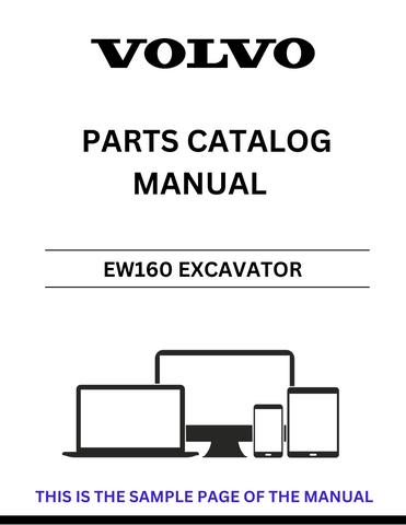 Discover the comprehensive VOLVO EW160 Excavator Parts Catalog Manual, specifically designed for serial numbers 100-1912. This PDF file is an essential resource for anyone looking to maintain or repair their excavator with precision and confidence.