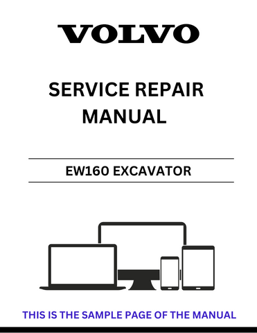 Unlock the full potential of your Volvo EW160 Excavator with our comprehensive Service Repair Manual in PDF format. This essential guide provides detailed instructions, diagrams, and troubleshooting tips to ensure your machine operates at peak performance.