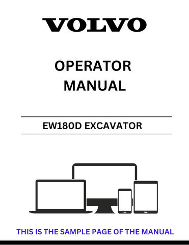  Enhance your operational efficiency with the VOLVO EW180D Excavator Operator Manual, now available in a convenient PDF format. This comprehensive guide is designed to provide you with all the essential information needed to operate your excavator safely and effectively.