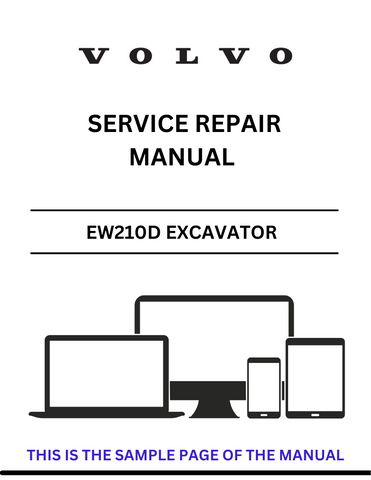 Unlock the full potential of your Volvo EW210D Excavator with our comprehensive Service Repair Manual in PDF format. This essential guide provides detailed instructions and diagrams, ensuring you have all the information needed for effective maintenance and repairs.
