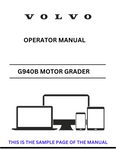 Discover the comprehensive Volvo G940B Motor Grader operator manual in PDF format. Access essential guidelines and enhance your operational efficiency today.