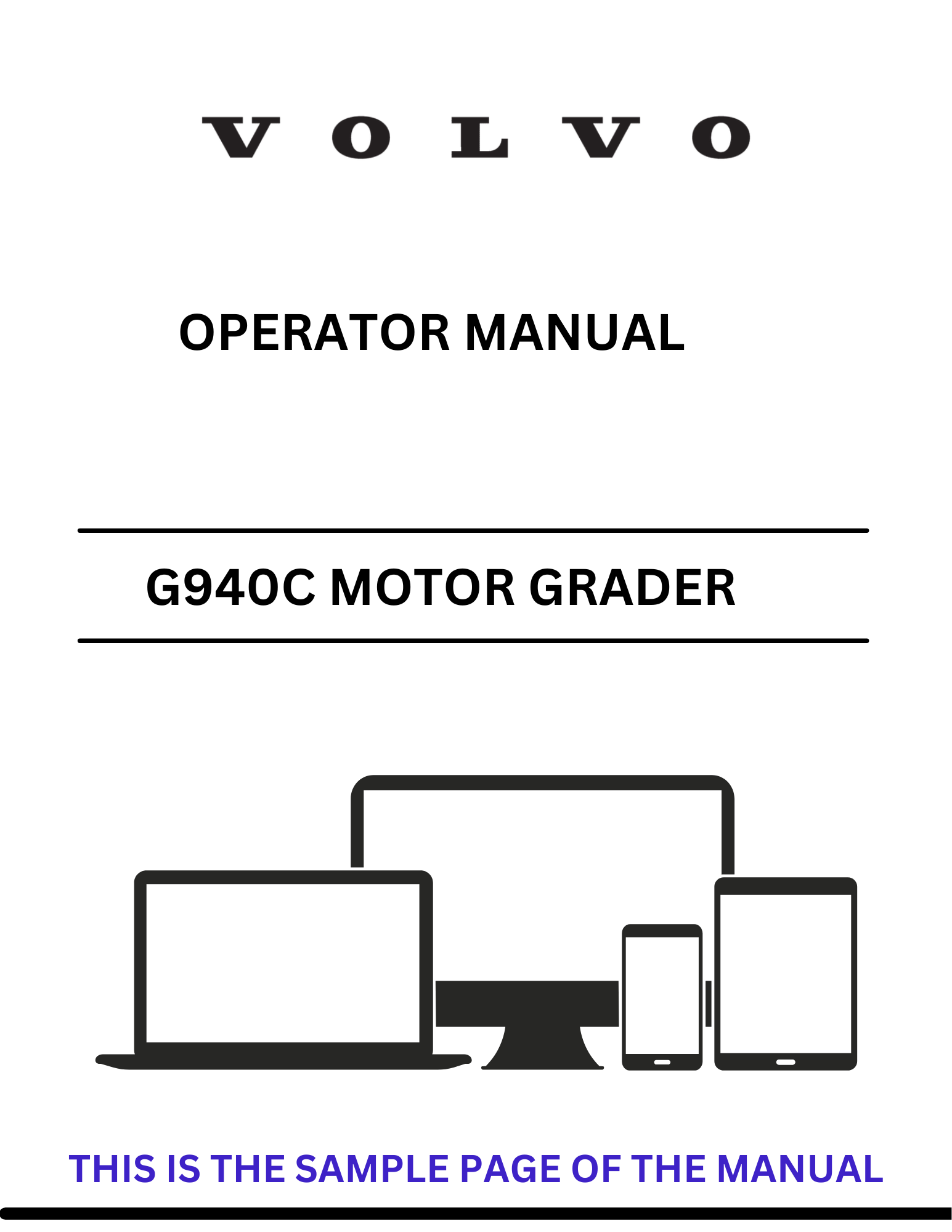 Discover the comprehensive Volvo G940C Motor Grader operator manual in PDF format. Access essential guidelines and enhance your operational efficiency today.
