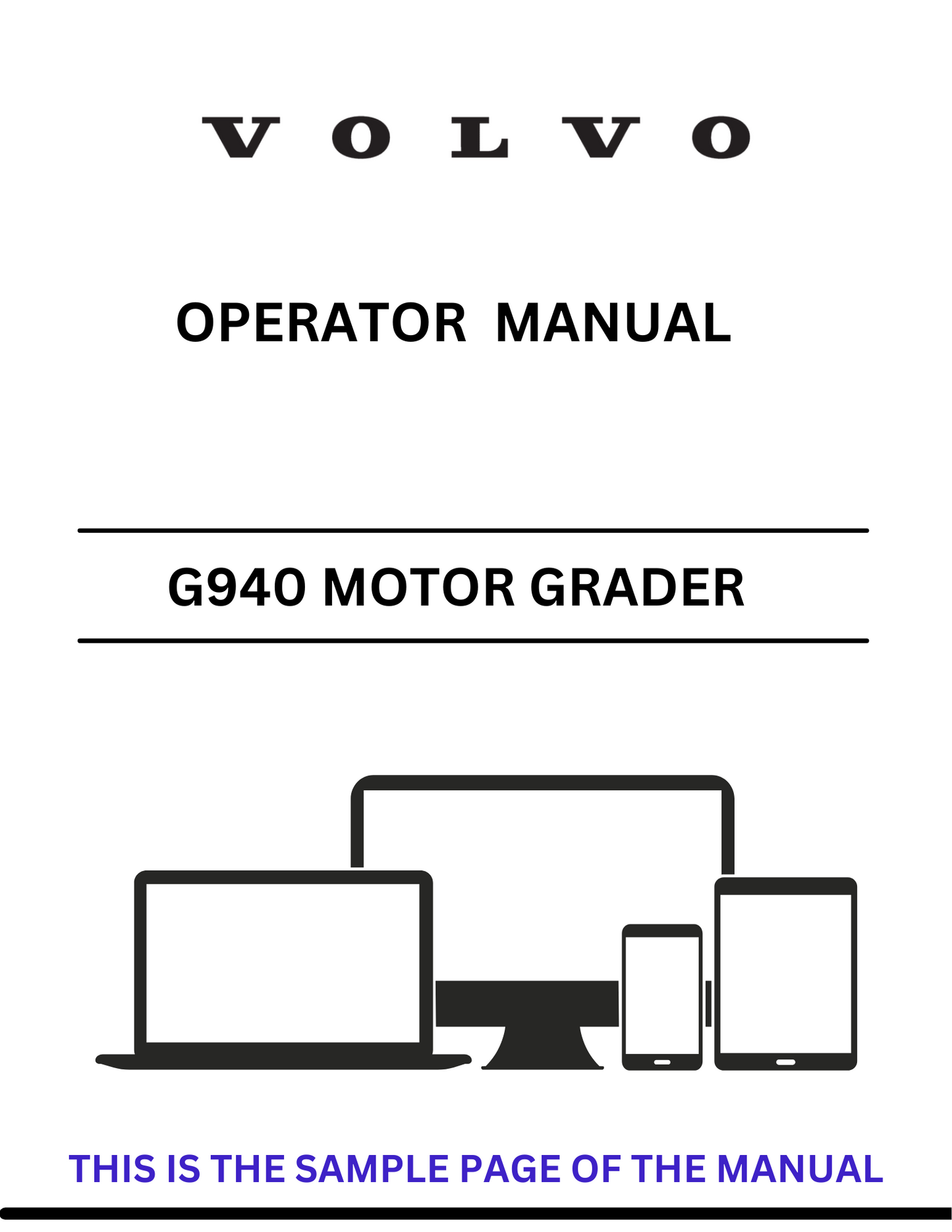 Discover the comprehensive Volvo G940 Motor Grader Operator Manual in PDF format. Access essential guidelines and enhance your operational efficiency today.