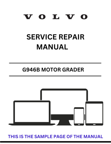 Unlock the full potential of your VOLVO G946B Motor Grader with our comprehensive Service Repair Manual in PDF format. This essential guide provides detailed instructions, diagrams, and troubleshooting tips to ensure your equipment operates at peak performance. Whether you're a seasoned technician or a DIY enthusiast, this manual is designed to simplify maintenance and repairs.
