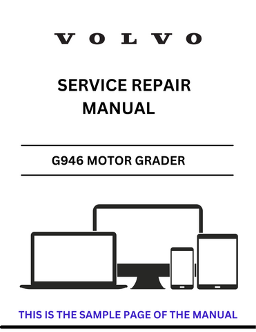 Unlock the full potential of your VOLVO G946 Motor Grader with our comprehensive Service Repair Manual in PDF format. This essential guide provides detailed instructions, diagrams, and specifications to ensure your machine operates at peak performance. Whether you're a seasoned technician or a DIY enthusiast, this manual is designed to simplify maintenance and repair tasks.