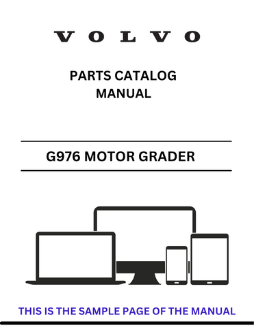  Discover the comprehensive parts catalog manual for the VOLVO G976 Motor Grader. Access the PDF file for detailed specifications and maintenance information.