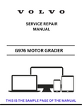 Discover the comprehensive service repair manual for the VOLVO G976 Motor Grader. Access the PDF file for detailed maintenance and repair guidance.