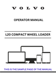  Discover the comprehensive operator manual for the Volvo L20 Electric Compact Wheel Loader. Download the PDF for essential guidelines and operational insights.
