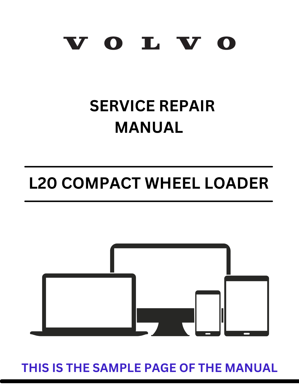 Discover the comprehensive service repair manual for the Volvo L20 Electric Compact Wheel Loader. Download the PDF for expert guidance and maintenance tips.
