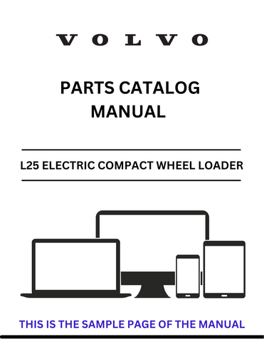  Discover the comprehensive VOLVO L25 Electric Compact Wheel Loader Parts Catalog Manual, designed specifically for serial number 1320011. This PDF file serves as an essential resource for anyone looking to maintain or repair their equipment, ensuring you have access to detailed parts information at your fingertips.