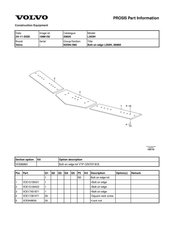 Enhance your maintenance and repair efficiency with the VOLVO L350H Wheel Loader Parts Catalog Manual, dated 24-11-2020. This comprehensive PDF file provides detailed diagrams, part numbers, and specifications, ensuring you have all the information needed to keep your equipment running smoothly. Perfect for technicians and operators alike, this manual is an essential resource for anyone looking to optimize their Volvo L350H's performance and longevity. Don't miss out on the opportunity to streamline your op