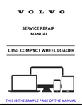 Discover comprehensive service and repair information for the VOLVO L35G Compact Wheel Loader. Download our detailed PDF guide for expert maintenance tips.