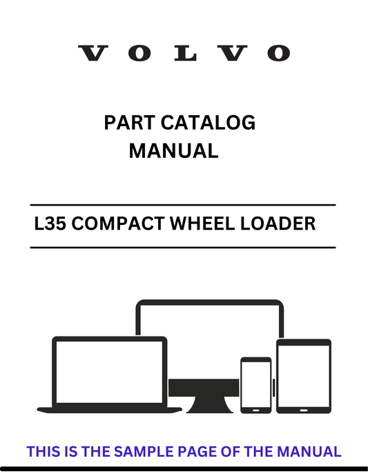 Discover the comprehensive part catalog manual for the VOLVO L35 Compact Wheel Loader. Access the PDF file for detailed specifications and maintenance information.