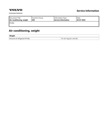  Unlock the full potential of your VOLVO L50D Wheel Loader with the comprehensive 2022 Service Manual in PDF format. This essential guide provides detailed maintenance procedures, troubleshooting tips, and specifications to ensure your equipment operates at peak performance. With easy navigation and clear illustrations, you can quickly find the information you need to keep your loader running smoothly and efficiently. Invest in this invaluable resource today and enhance the longevity and reliability of your