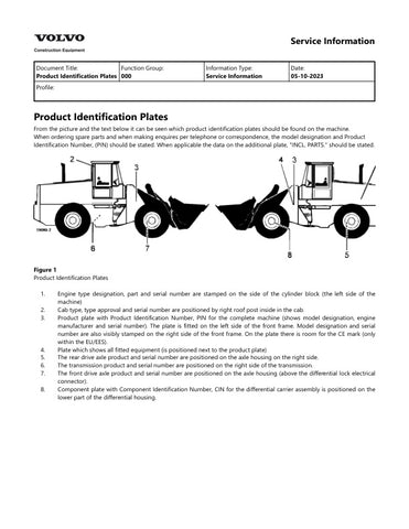 Unlock the full potential of your VOLVO L90C BM Wheel Loader with the comprehensive 2023 Service Manual in PDF format. This essential guide provides detailed insights into maintenance, troubleshooting, and repair procedures, ensuring your equipment operates at peak performance. With easy navigation and clear illustrations, you can quickly find the information you need to keep your loader running smoothly and efficiently. Invest in this invaluable resource today and enhance the longevity and reliability of 