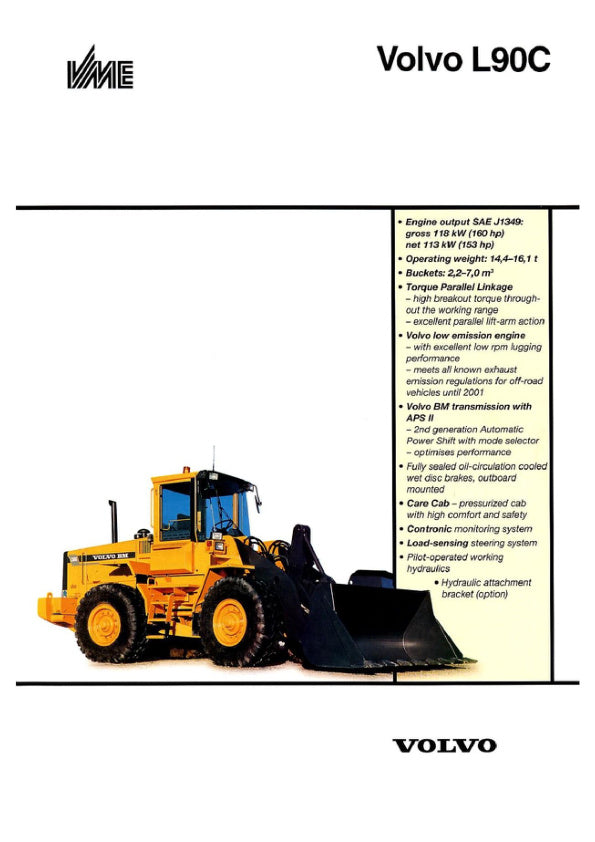 Unlock the full potential of your VOLVO L90C Wheel Loader with our comprehensive 2020 Service Manual in PDF format. This essential guide provides detailed maintenance procedures, troubleshooting tips, and specifications to ensure your equipment operates at peak performance. With easy navigation and clear illustrations, you can quickly find the information you need to keep your loader running smoothly and efficiently. Invest in this invaluable resource today and enhance the longevity and reliability of your 