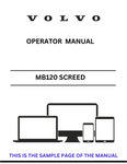 Discover the comprehensive VOLVO MB120 GST Screed Operator Manual in PDF format. Access essential guidelines and enhance your operational efficiency today.