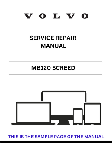 Discover the comprehensive Volvo MB120 GST Screed (SCR) Service Repair Manual in PDF format. Access essential maintenance and repair information today.