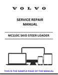 Discover the comprehensive service repair manual for the Volvo MC110C Skid Steer Loader. Download the PDF for expert guidance and maintenance tips.
