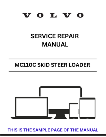 Discover the comprehensive service repair manual for the Volvo MC110C Skid Steer Loader. Download the PDF for expert guidance and maintenance tips.