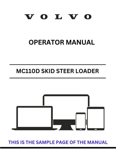 Discover the comprehensive operator manual for the VOLVO MC110D Skid Steer Loader. Download the PDF for essential guidelines and operational insights.